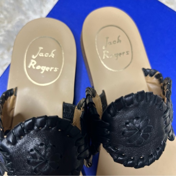 Jack Rodgers black and white Lauren sandal size 7.5 - Picture 3 of 7